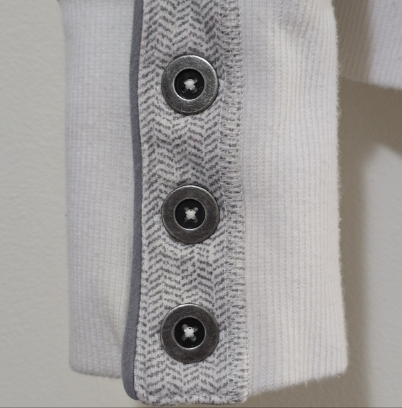 Lululemon Rare Limited Edition Gray & White Convertible Scuba Hoodie **FLAWED** - Picture 6 of 12